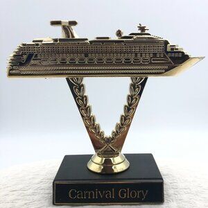 CARNIVAL GLORY SHIP ON A STICK CRUISE TROPHY